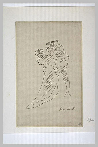Couple enlacé en costume de théâtre