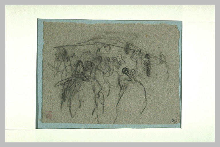 Croquis de personnages en action et couples de danseurs