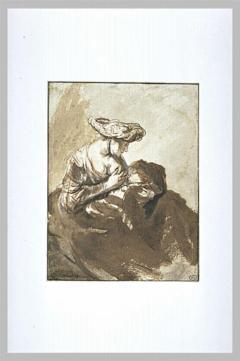 Femme allaitant un enfant