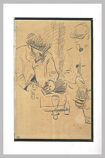 Cézanne gravant auprès du Docteur Gachet, ou La Morsure