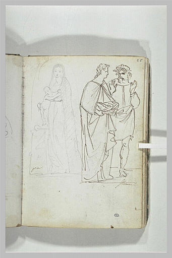 Vierge à l'Enfant ; groupe de deux personnages