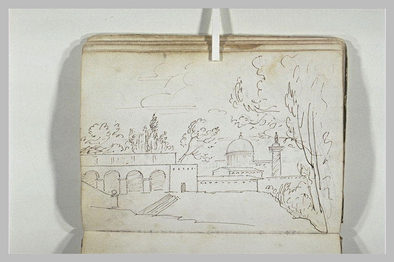 Paysage avec  des constructions