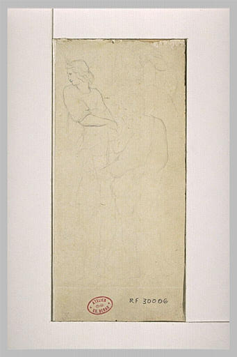 Etudes de personnages drapés, d'après l'antique