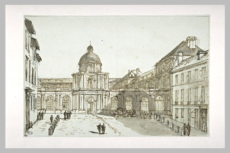 Le Palais du Luxembourg vu de la rue de Tournon