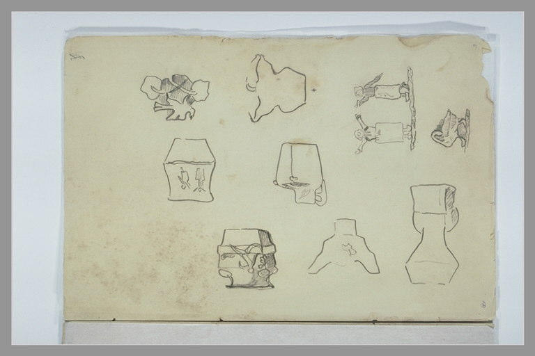 Etude de céramiques et d'objets décoratifs regionnaux