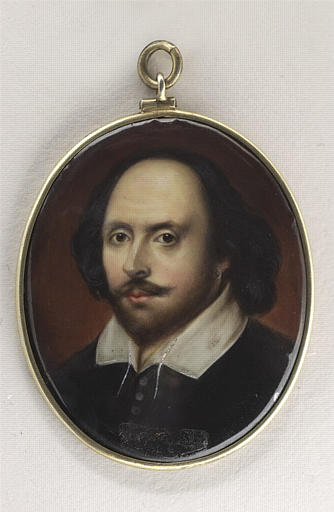 Portrait d'homme en vêtement noir à col blanc