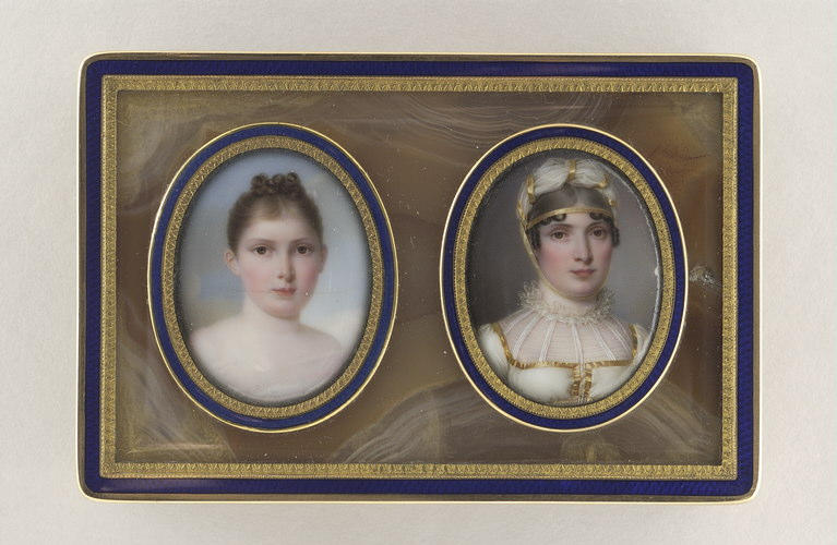 Portraits : Marie-Anne Elisa Bonaparte et sa fille Napoléone Elisa Bacciochi