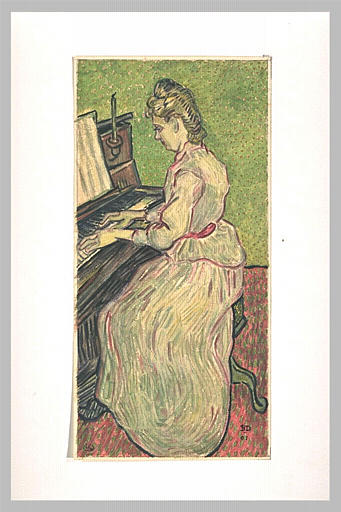 Portrait de mademoiselle Gachet au piano