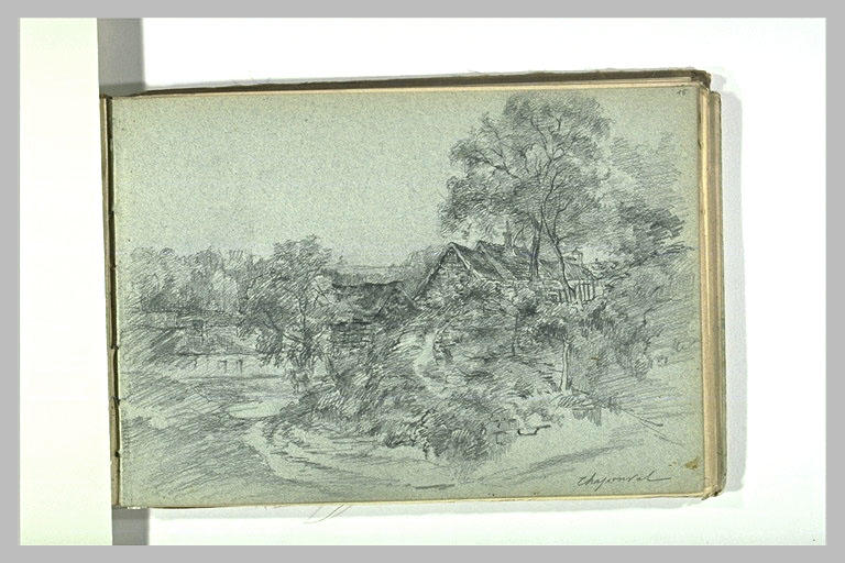 Une ferme dans un paysage