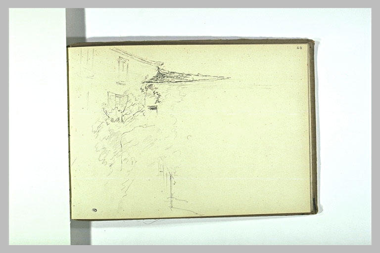 Vue partielle de la façade d'une maison