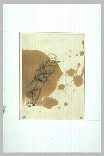 Etude pour un figure de l'Hémicycle des beaux-arts