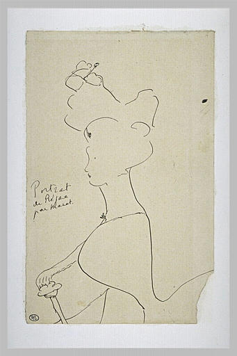 Portrait de Réjane par Manet