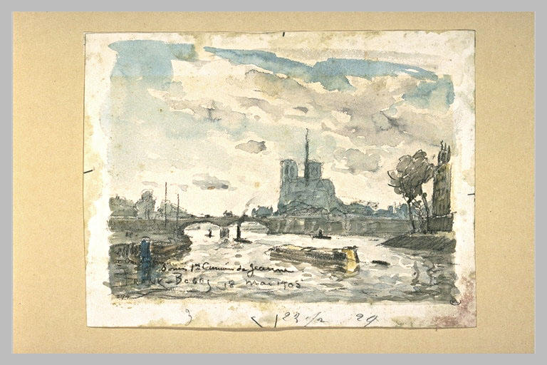 Vue de la Seine et de Notre-Dame