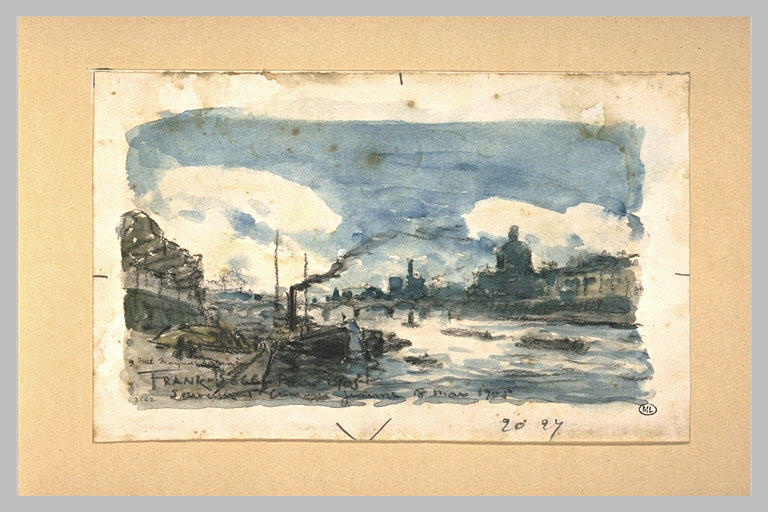 Chalands sur la Seine