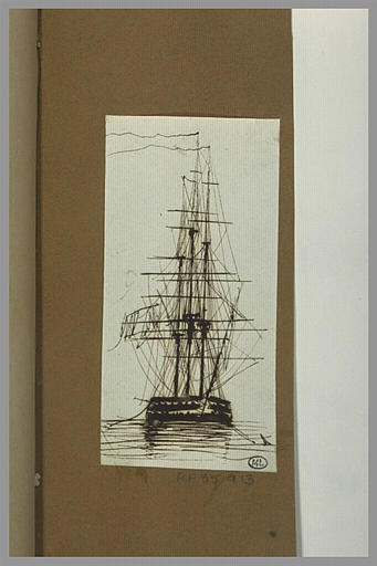 Bateau à voiles, sur l'eau