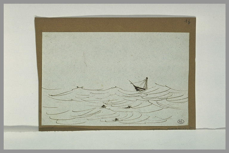 Bateau sur une mer démontée