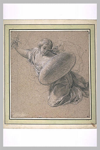 Figure volante, armée d'un glaive et d'un bouclier : la Force