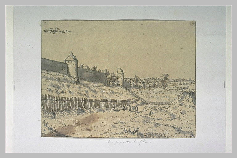 Vue des remparts de Bruxelles