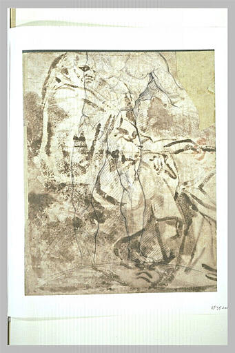 Fragment d'académie d'homme nu