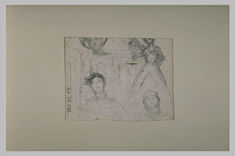 Petits croquis pour la figure de Jeanne d'Arc
