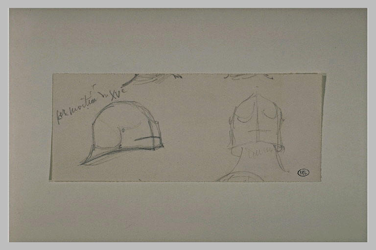 Deux études de casques