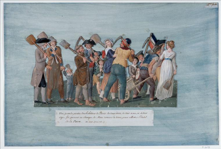 Journée des 'Brouettes', Paris, juillet 1790. (titre factice)