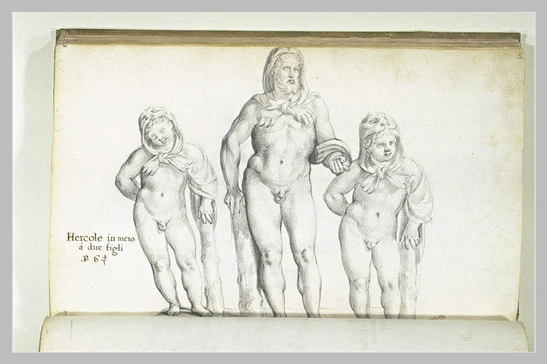 Statue : ERCOLE in mezo a due figli