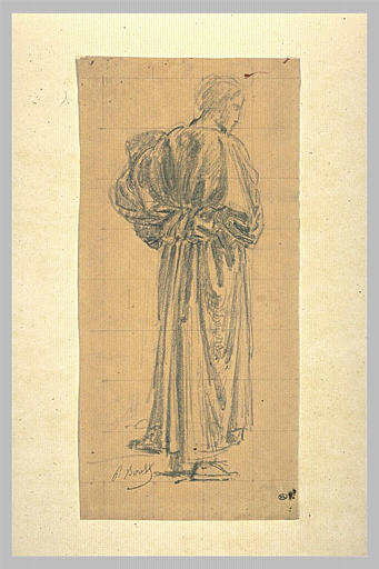Figure d'homme drapée