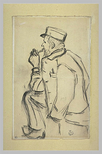 Monsieur Fontalirand, assis de trois quarts à gauche