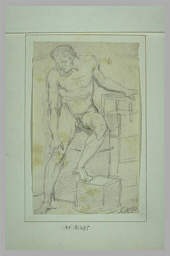 Académie d'homme nu, de face