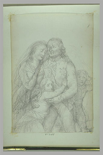 Adieux de Louis XVI à sa famille