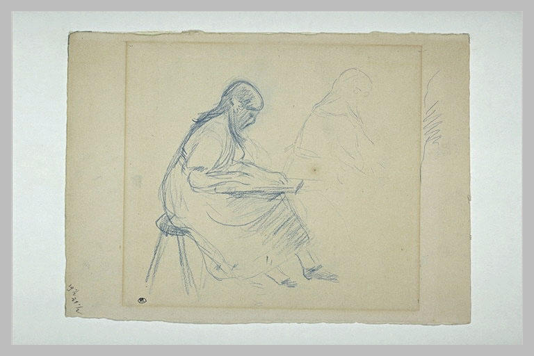 Portrait de Julie Manet, dessinant