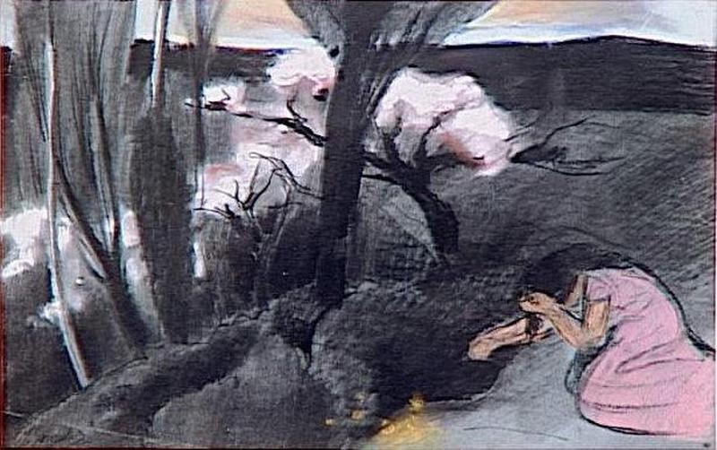 TOILETTE DANS UN PAYSAGE