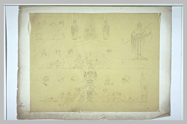 Deux frontons du temple d'Egine et détails