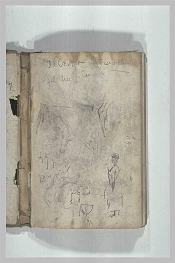 Note manuscrite et croquis