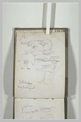 Croquis de chevaux, et de personnages