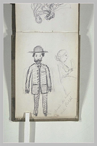 Deux personnages caricaturés