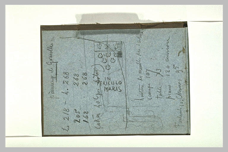 Notes manuscrites ; armoiries