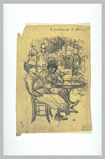 A la terrasse d'un café