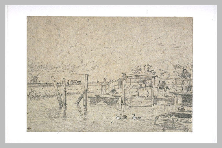 Lavoir au bord de la rivière