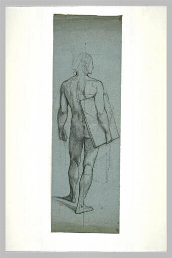 Etude d'homme nu, vu de dos