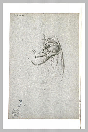 Croquis d'un personnage antique