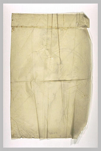 Adolescent nu, debout, vu de face