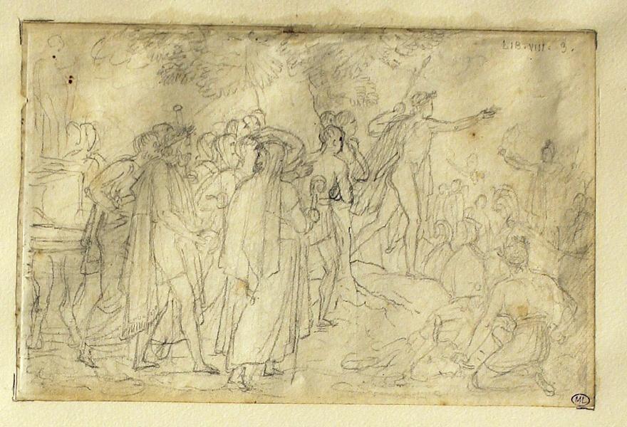 Enée aborde près de la ville de Pallantée