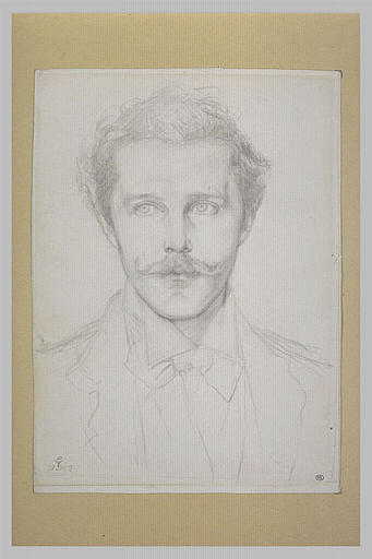 Portait de Henry Cockague Curt, vu de face