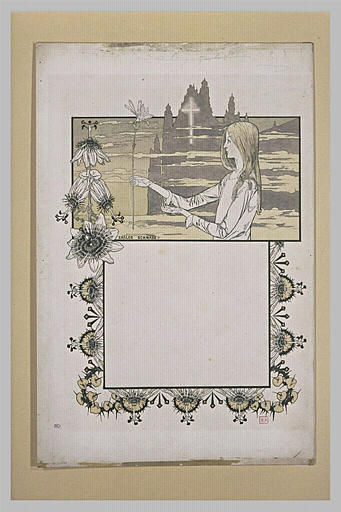 Le Rêve : femme tenant une fleur