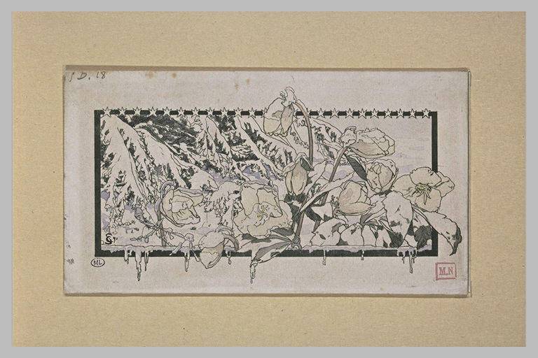 Le Rêve : fleurs sous la neige