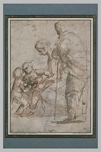 La Vierge présentant l'Enfant Jésus au petit saint Jean, avec saint Joseph