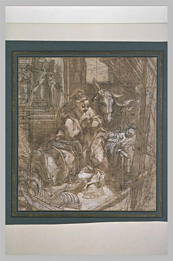 La Nativité, la Vierge adorant l'Enfant