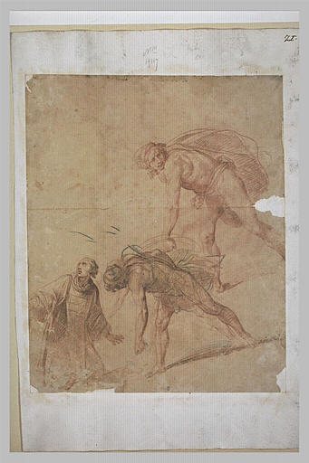 Etude pour une lapidation de saint Etienne